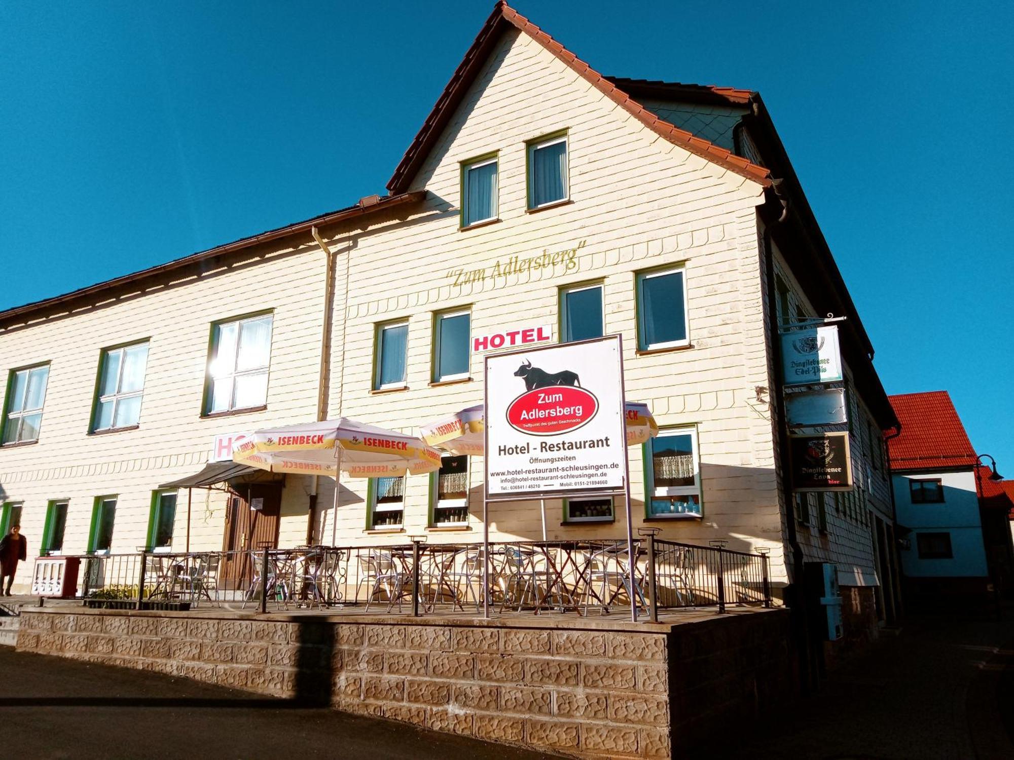 Hotel & Restaurant Zum Adlersberg Schleusingen Bagian luar foto